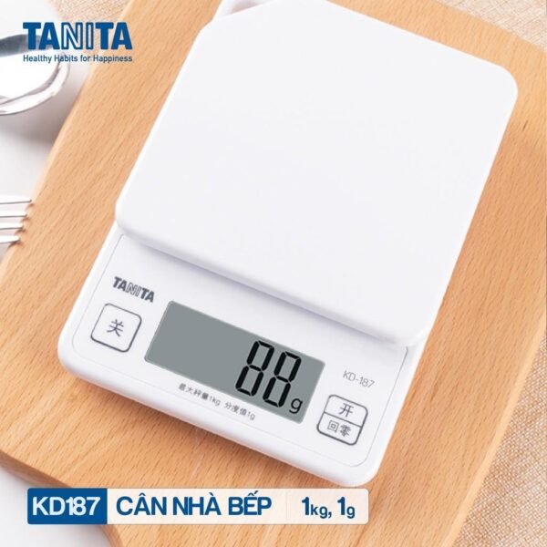Cân Tiểu Ly điện Tử Tanita 1kg, KD 187 độ Chia 1g (4)